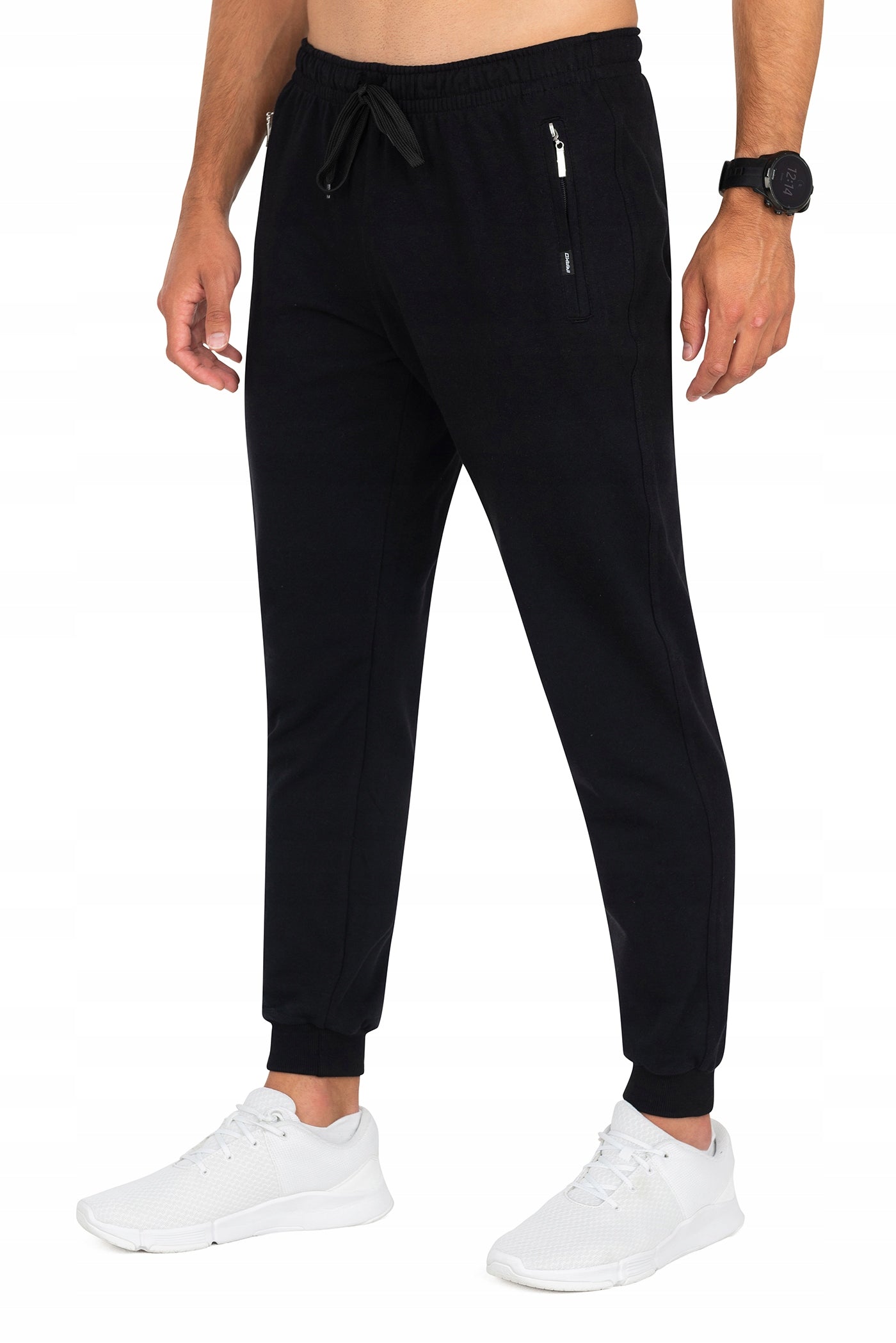 Spodnie męskie dresowe bawełniane wygodne POLSKI PRODUKT Żanklod Czarne XL