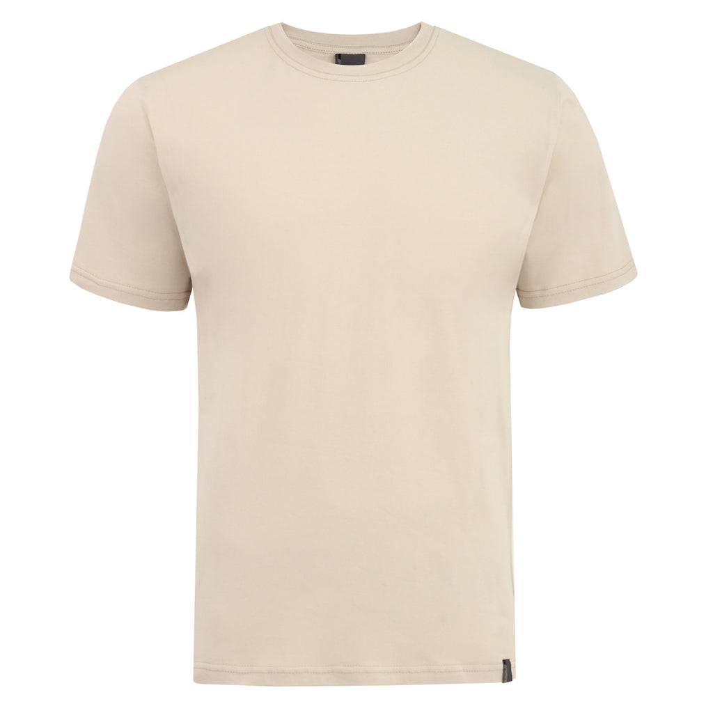 Koszulka męska t-shirt bawełniana beżowa Aleksander