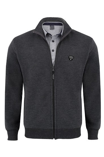 Sweter Platon ze stójką Antracyt M