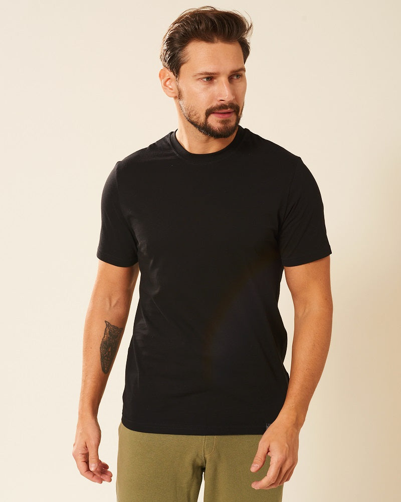 Koszulka męska t-shirt bawełniana czarna Aleksander