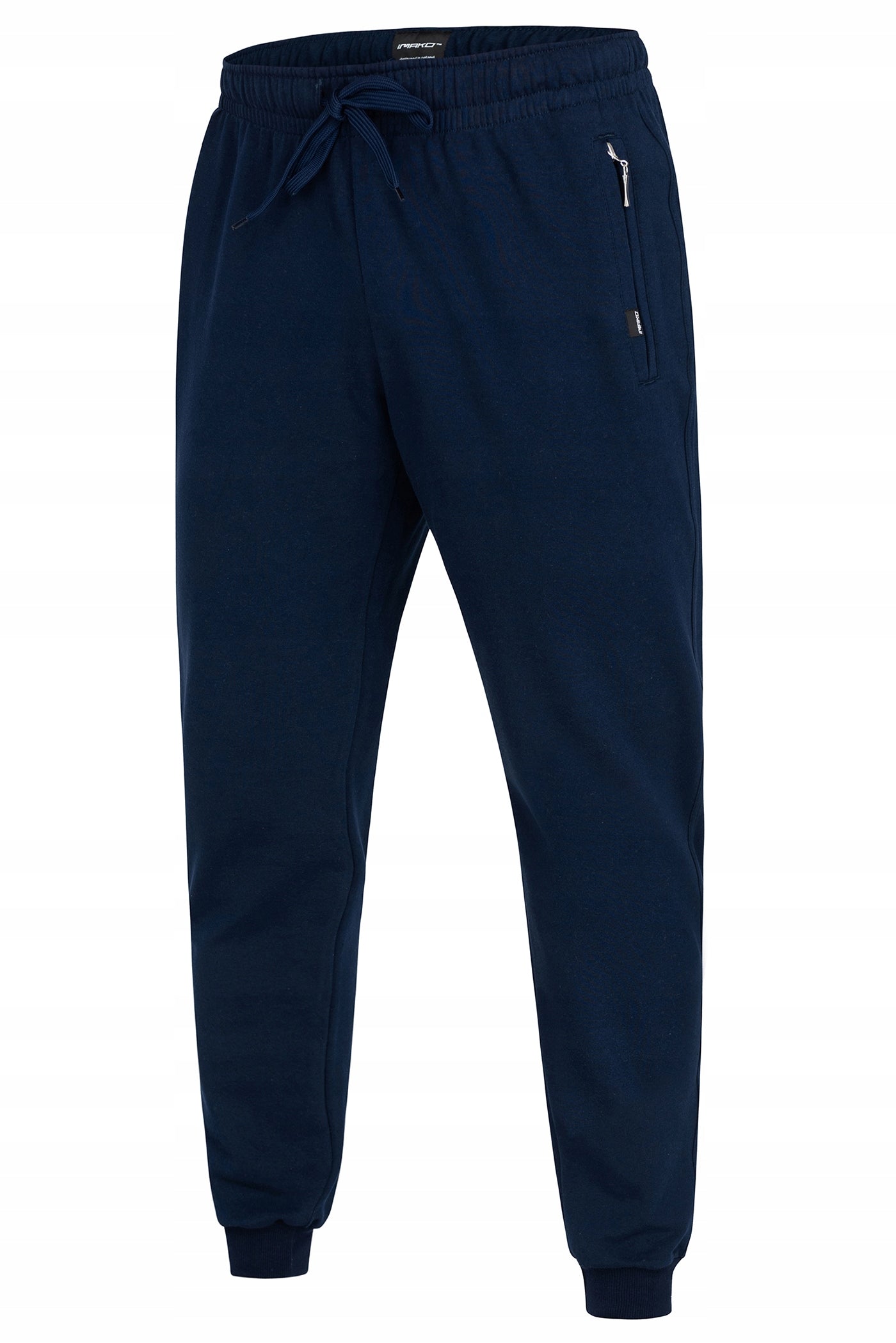 Spodnie męskie dresowe bawełniane wygodne POLSKI PRODUKT Żanklod Granatowe XL