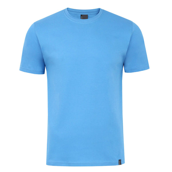 Koszulka męska t-shirt bawełniana niebieska Aleksander