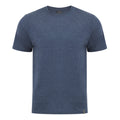 Koszulka męska t-shirt bawełniana granat melanż Aleksander
