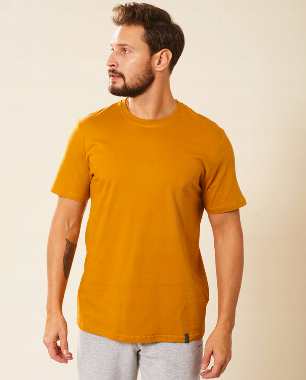 Koszulka męska t-shirt bawełniana miodowa Aleksander