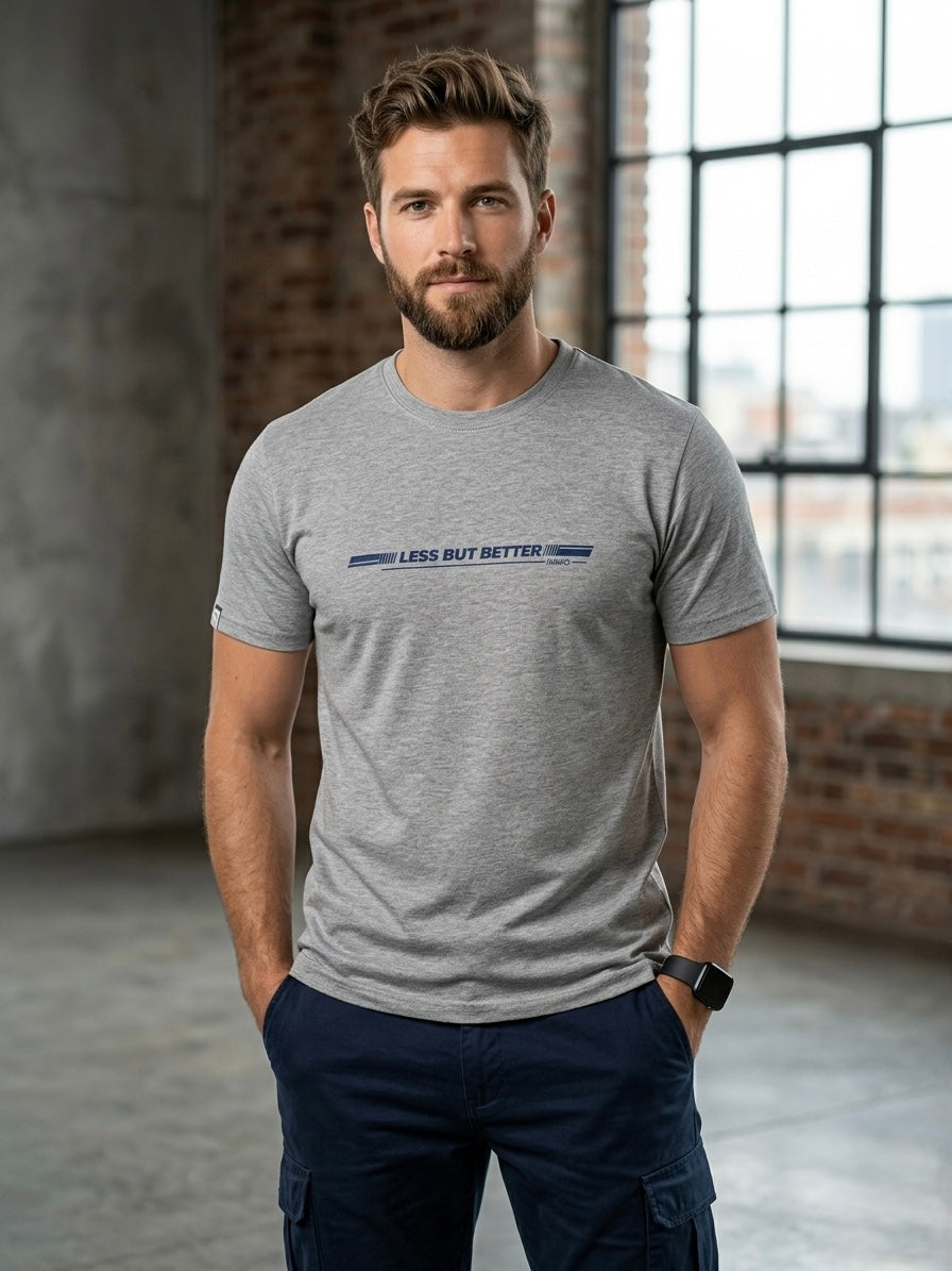 Koszulka męska t-shirt bawełniana szary NARCYZ