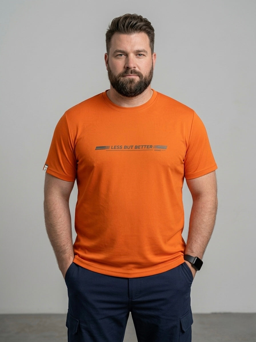 Koszulka męska t-shirt bawełniana pomarańczowy NARCYZ
