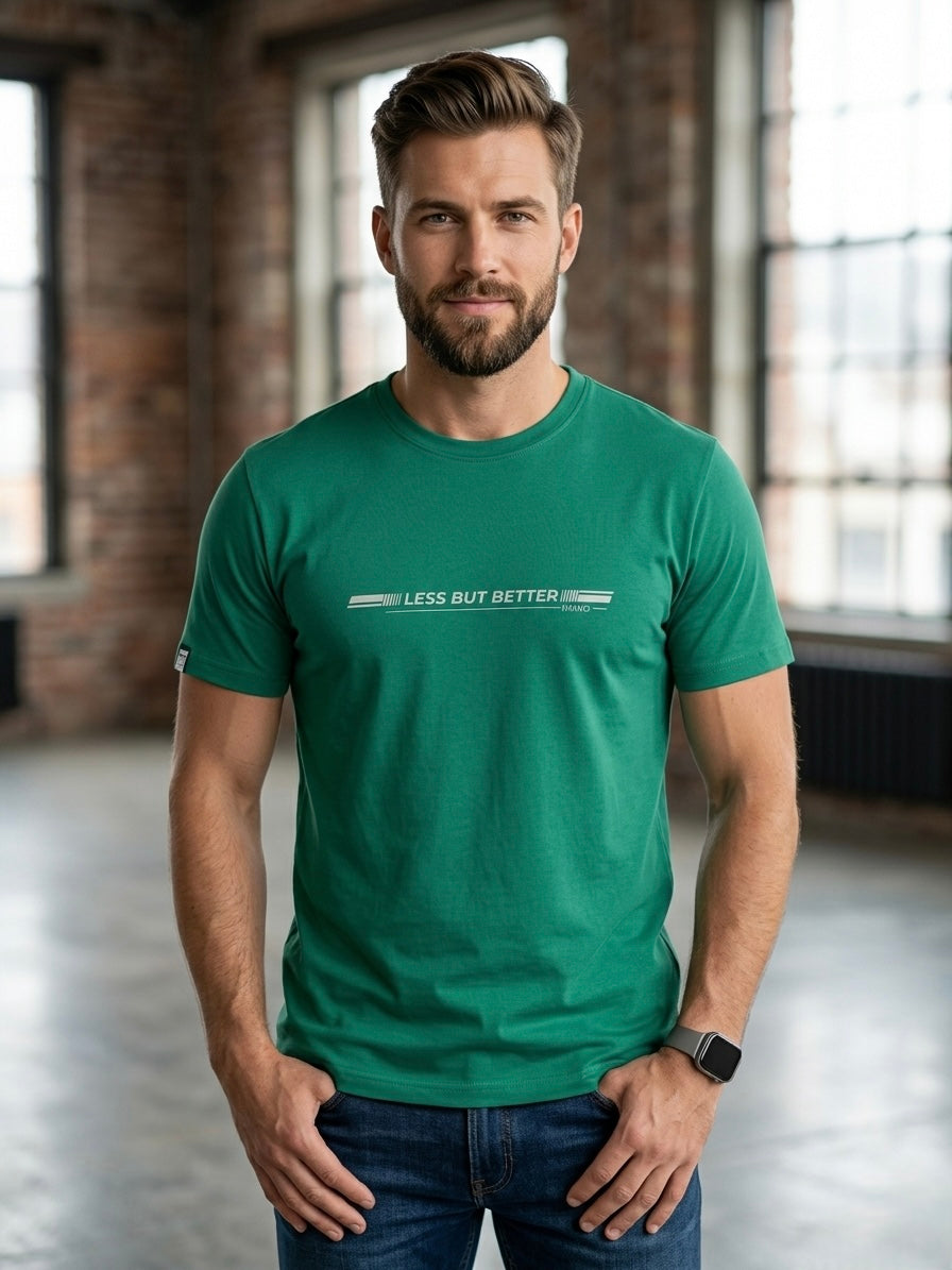 Koszulka męska t-shirt bawełniana zielony NARCYZ