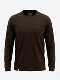 Longsleeve męski brązowy BENJAMIN