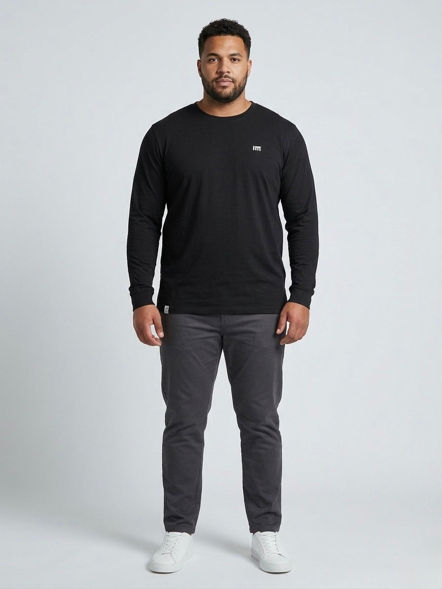 Longsleeve męski czarny BENJAMIN