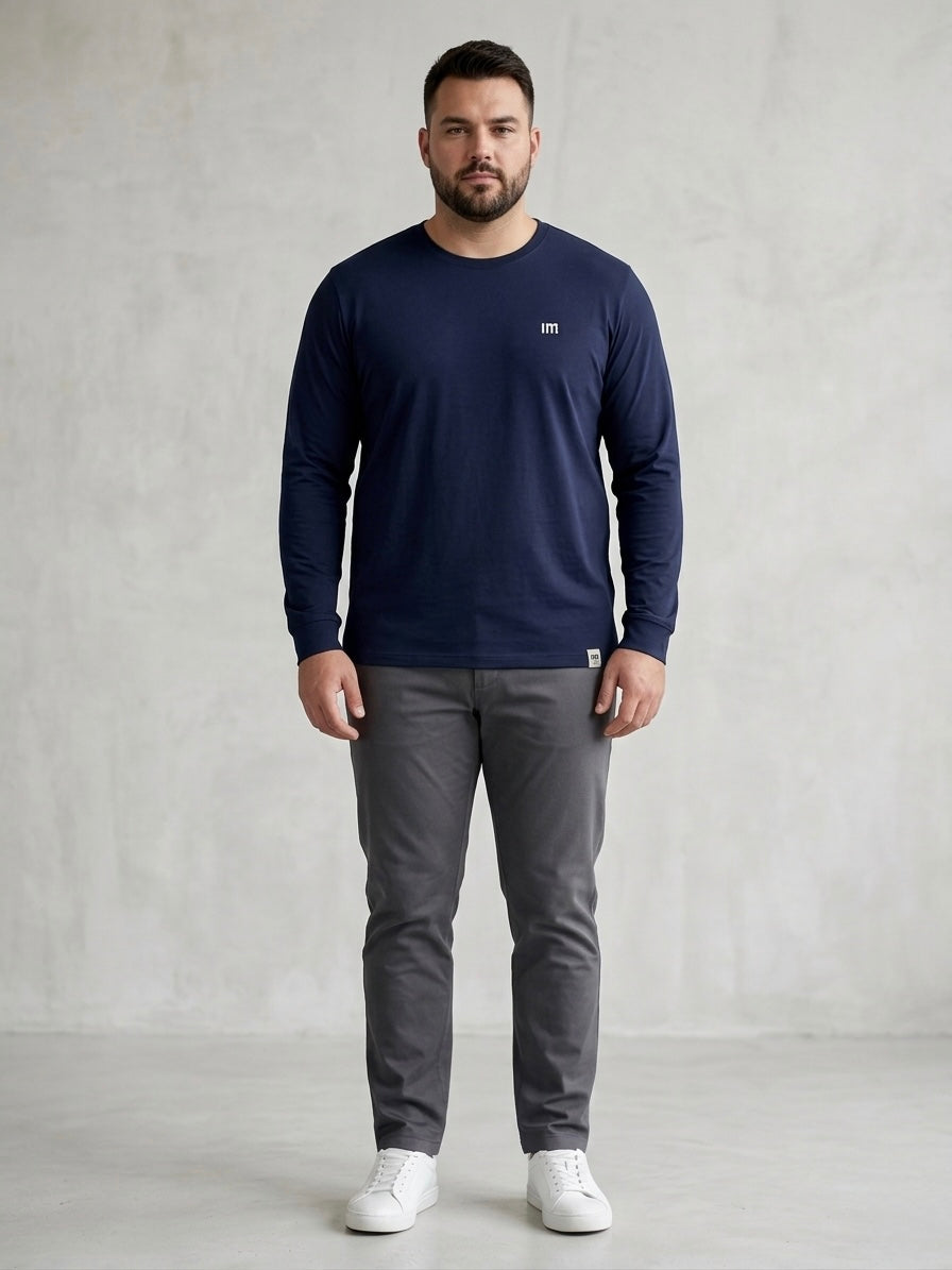 Longsleeve męski granatowy BENJAMIN