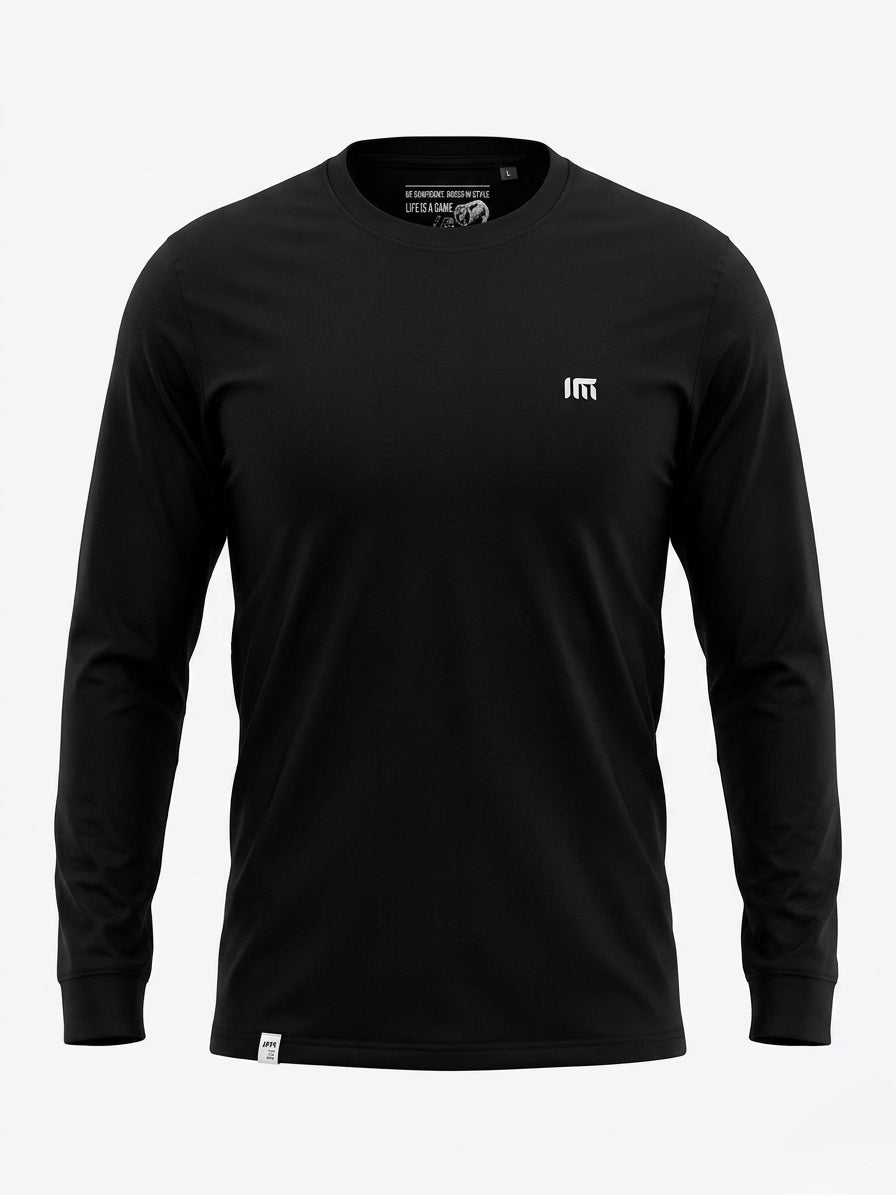 Longsleeve męski czarny BENJAMIN