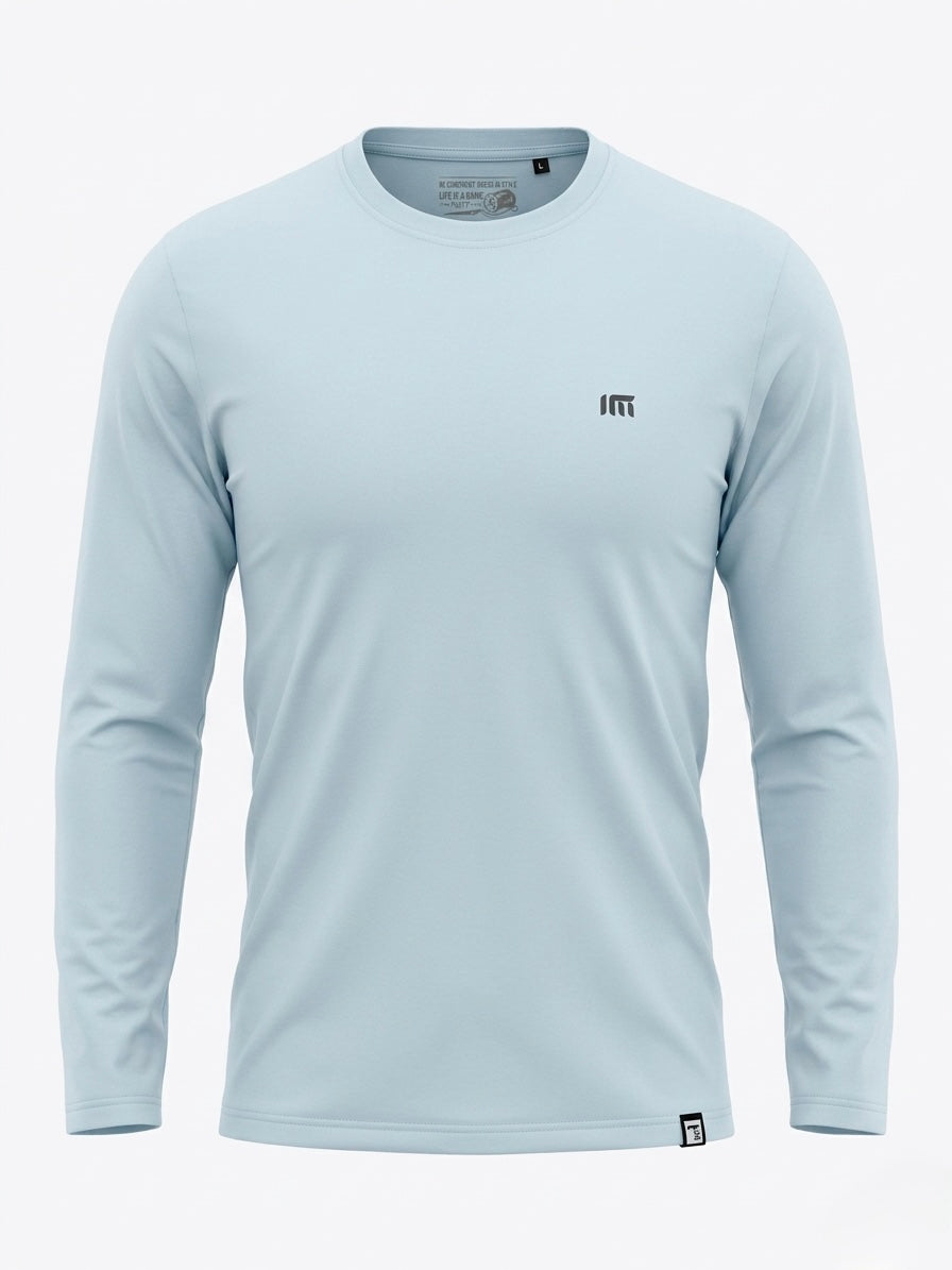 Longsleeve męski jasny niebieski BENJAMIN