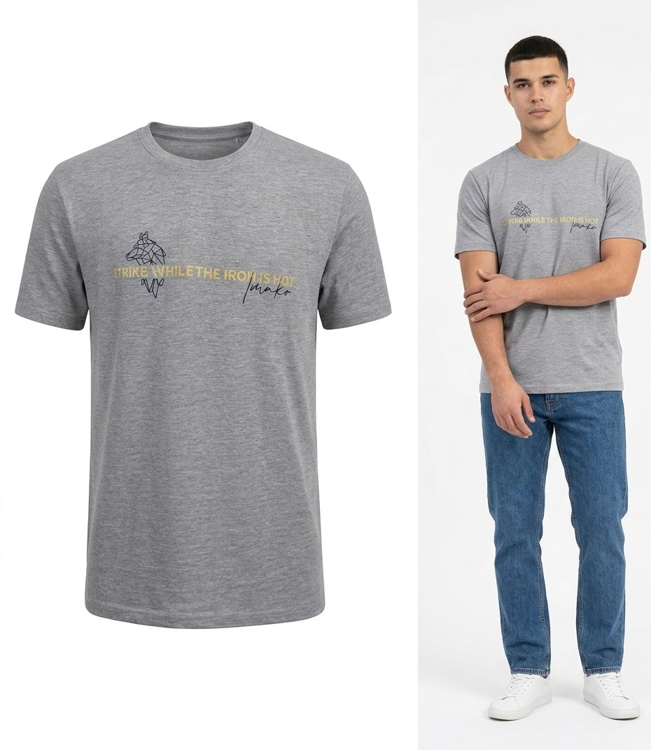 T-shirt męski szary Morgan