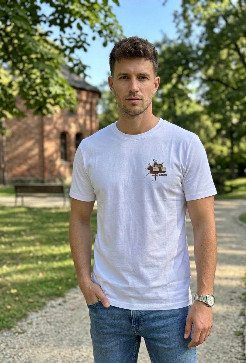 T-shirt męski biały Argeus