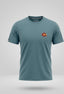 T-shirt męski  jeans-jasny niebieski Argeus