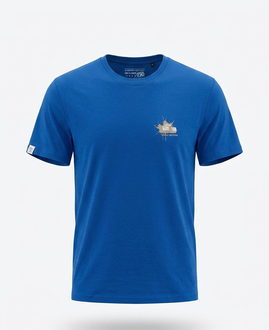T-shirt męski niebieski Argeus