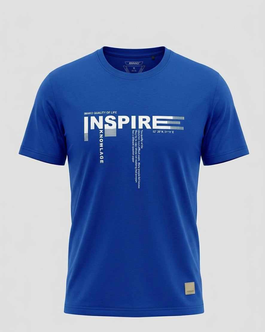 T-shirt męski niebieski Olek