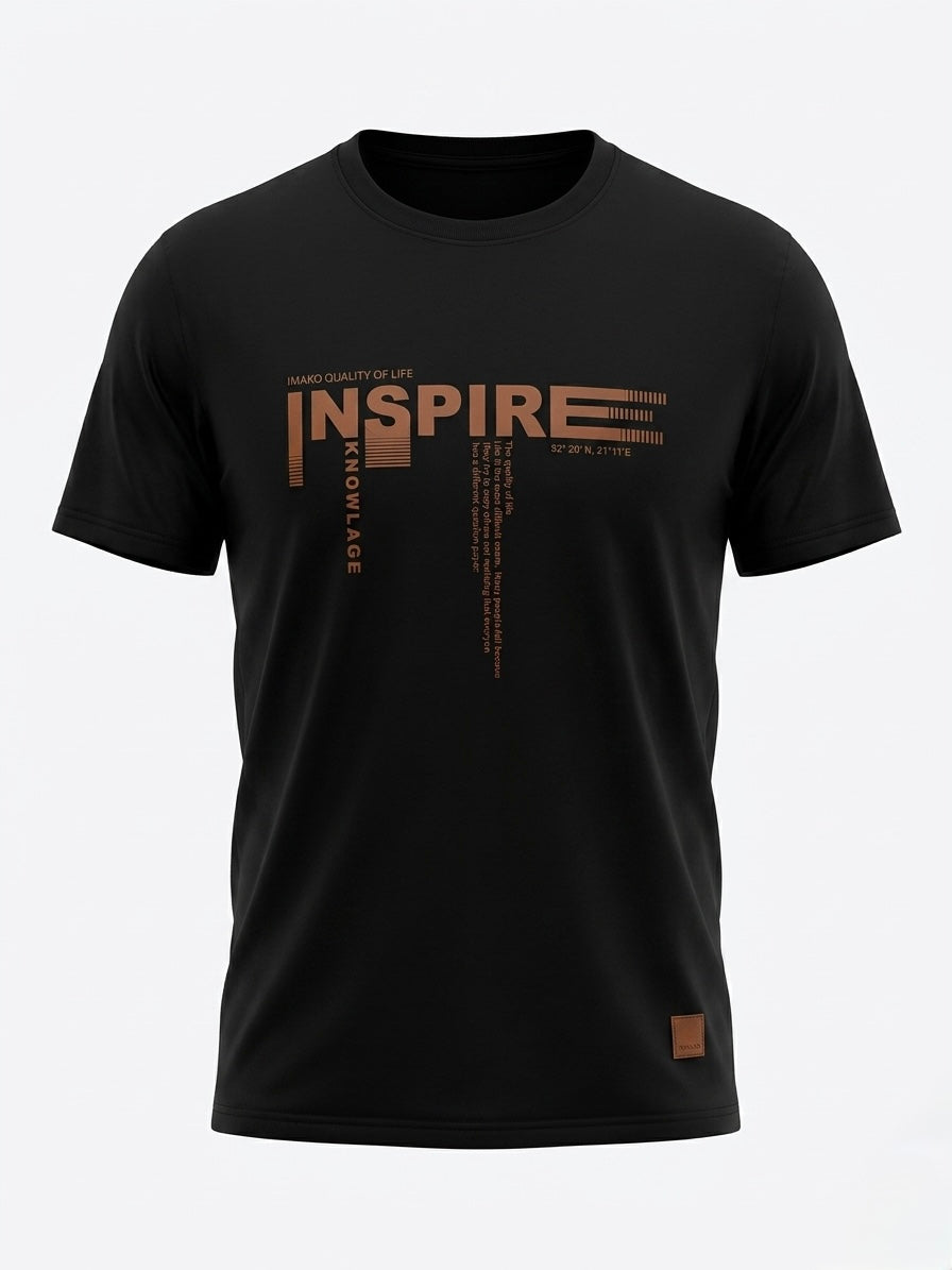 T-shirt męski czarny Olek