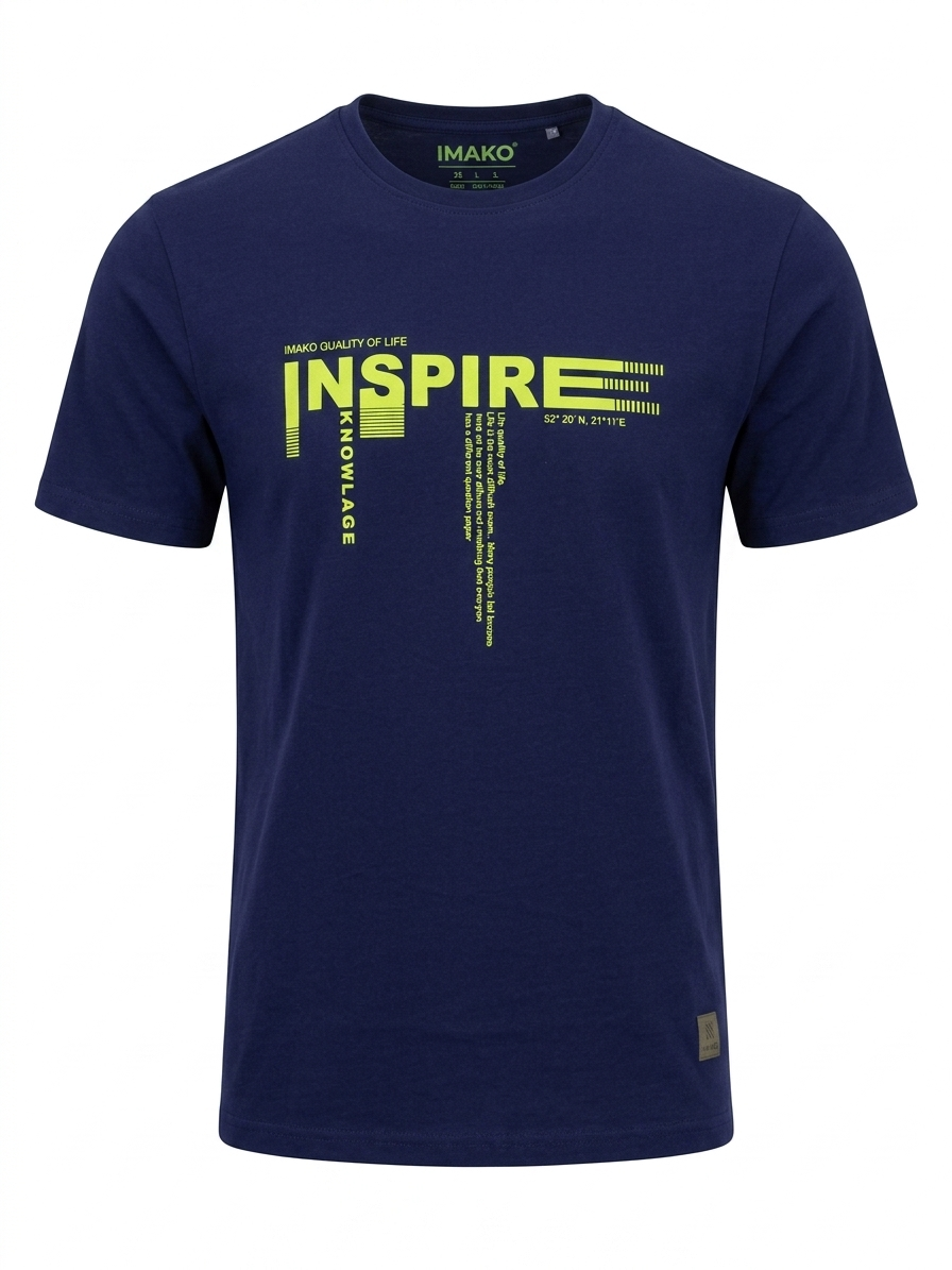 T-shirt męski granatowy Olek