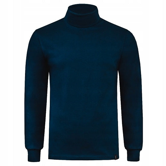 Bawełniany Golf Męski Arek Granatowy L